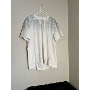 Nike pro fit hypercool white silver workout shirt XL